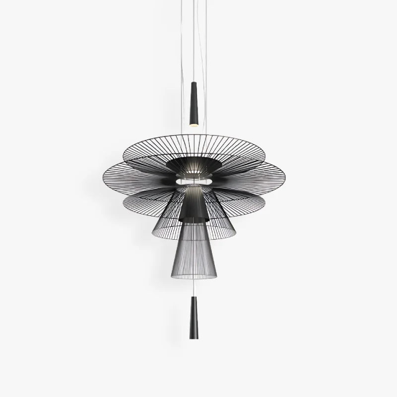 Royelux Modern Iron Wireframe Chandelier Pendant Light GU10 Spotlight - Royale Basic