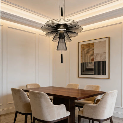 Royelux Modern Iron Wireframe Chandelier Pendant Light GU10 Spotlight - Royale Basic