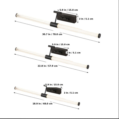 Royelux Modern LED Bathroom Vanity Light Adjustable Wall Mounted Mirror Fixture - Royale Basic
