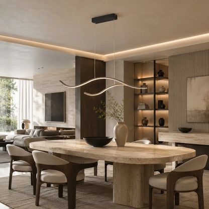 Royelux Modern LED Dimmable Pendant Light Adjustable Hanging Fixture - Royale Basic