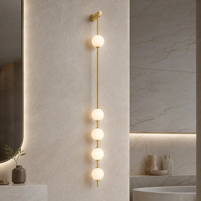 Royelux Modern LED Glass Globe Wall Sconce Three Light Fixture - Royale Basic