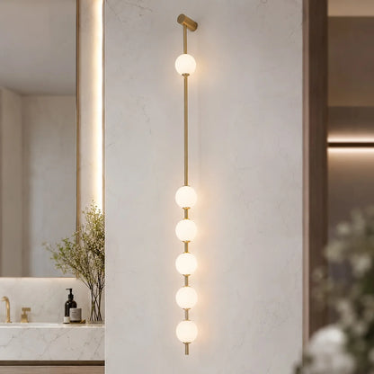 Royelux Modern LED Glass Globe Wall Sconce Three Light Fixture - Royale Basic