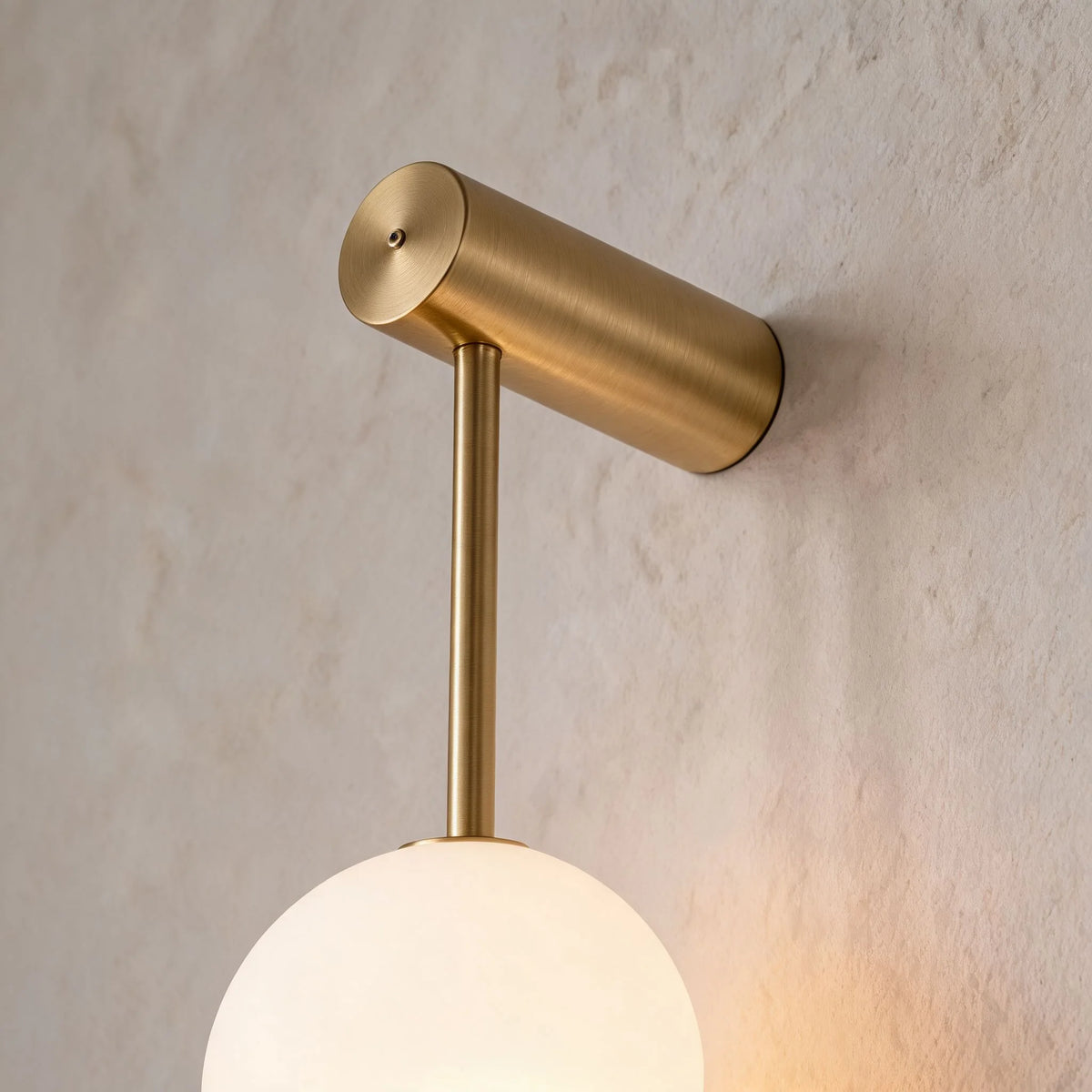 Royelux Modern LED Glass Globe Wall Sconce Three Light Fixture - Royale Basic