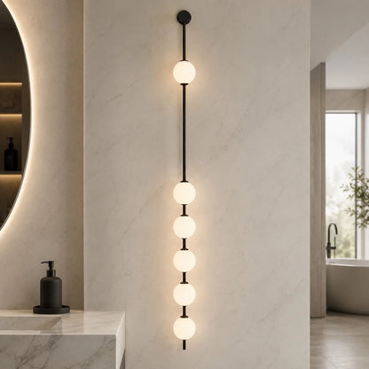 Royelux Modern LED Glass Globe Wall Sconce Three Light Fixture - Royale Basic