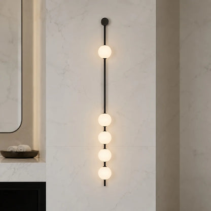 Royelux Modern LED Glass Globe Wall Sconce Three Light Fixture - Royale Basic