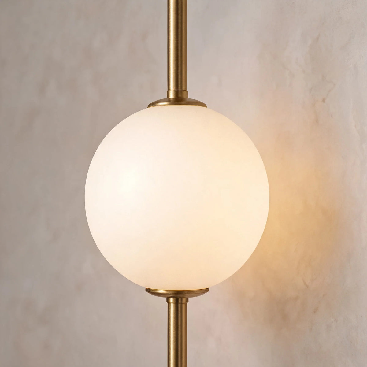 Royelux Modern LED Glass Globe Wall Sconce Three Light Fixture - Royale Basic