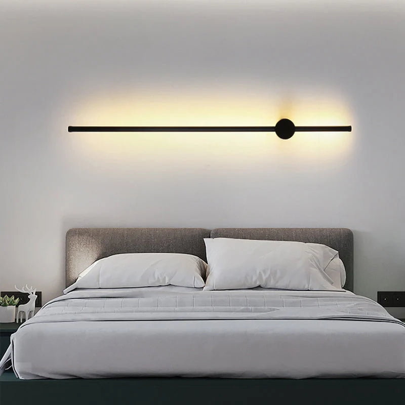 Royelux Modern LED Swivel Wall Sconce Minimalist Metal Bedside Light Fixture - Royale Basic