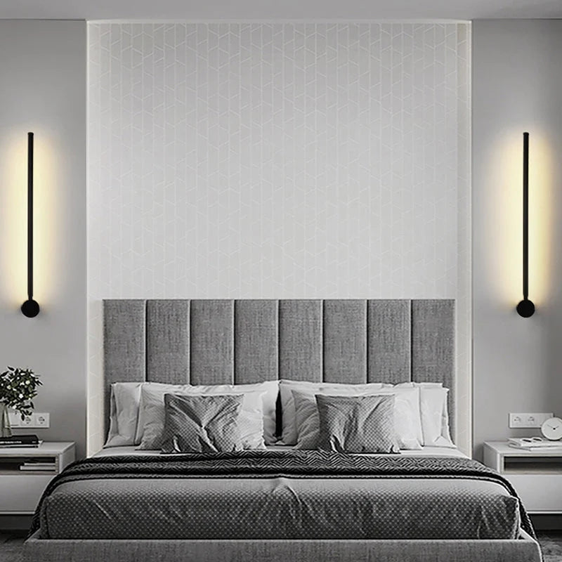 Royelux Modern LED Swivel Wall Sconce Minimalist Metal Bedside Light Fixture - Royale Basic