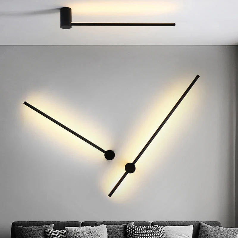 Royelux Modern LED Swivel Wall Sconce Minimalist Metal Bedside Light Fixture - Royale Basic
