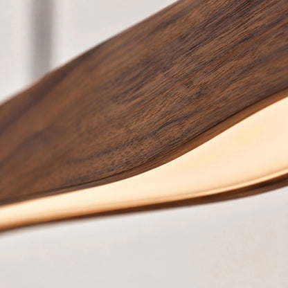 Royelux Modern Linear Wooden LED Pendant Light For Kitchen Island - Royale Basic