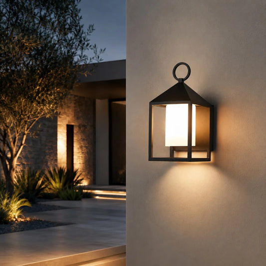 Royelux Modern Outdoor Wall Sconce Waterproof LED Porch Light Fixture - Royale Basic