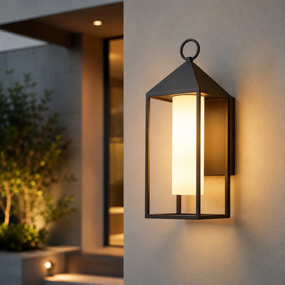 Royelux Modern Outdoor Wall Sconce Waterproof LED Porch Light Fixture - Royale Basic