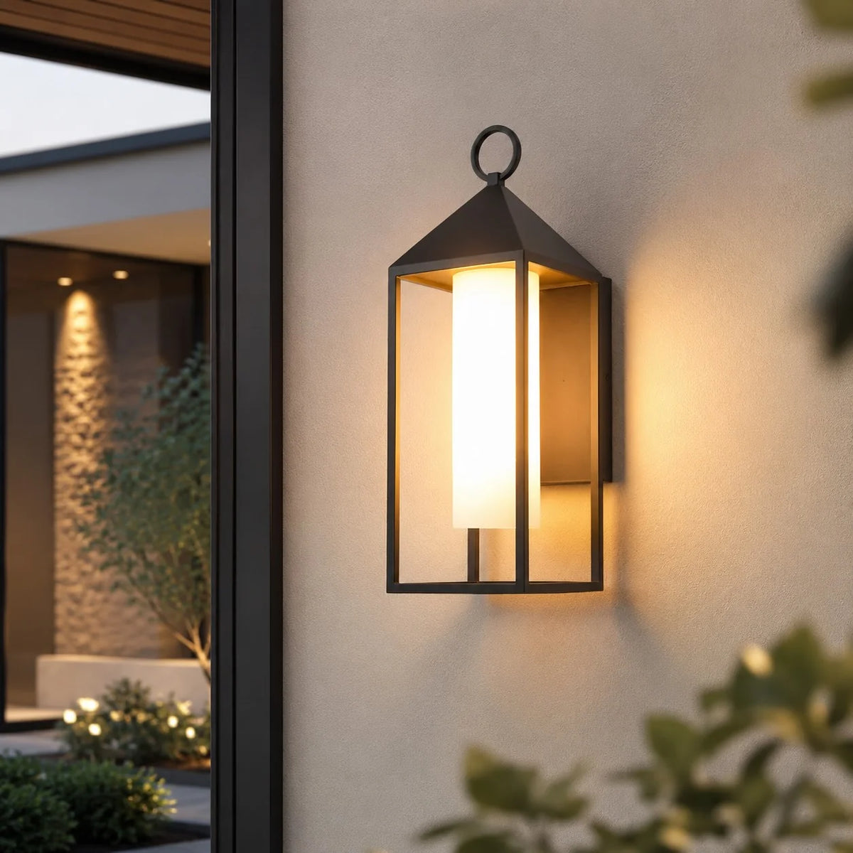 Royelux Modern Outdoor Wall Sconce Waterproof LED Porch Light Fixture - Royale Basic