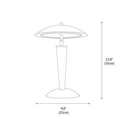 Royelux Modern Retro Dome Table Lamp For Living Room - Royale Basic