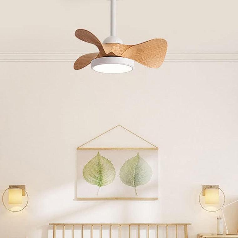 Royelux Modern Small Ceiling Fan with LED Light & Remote for Bedroom & Nursery-Royale Basic