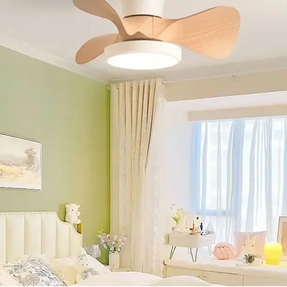 Royelux Modern Small Ceiling Fan with LED Light & Remote for Bedroom & Nursery-Royale Basic