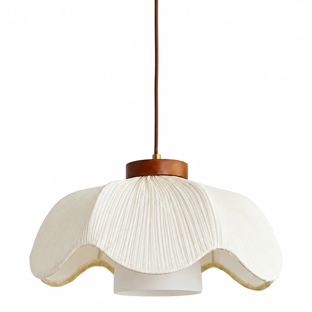 Royelux Scandinavian Pleated Fabric Pendant Light Tiered Hanging Lamp - Royale Basic