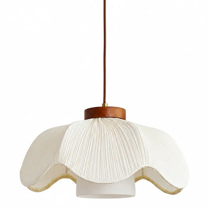 Royelux Scandinavian Pleated Fabric Pendant Light Tiered Hanging Lamp - Royale Basic