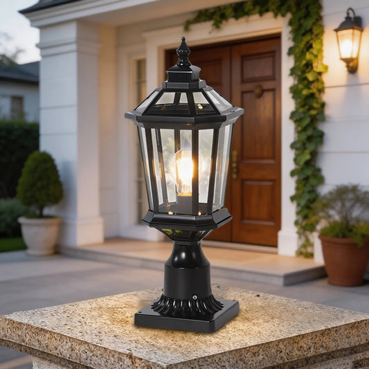Royelux Solar Outdoor Pillar Light Waterproof LED Garden Post Lamp - Royale Basic