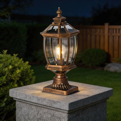Royelux Solar Outdoor Pillar Light Waterproof LED Garden Post Lamp - Royale Basic