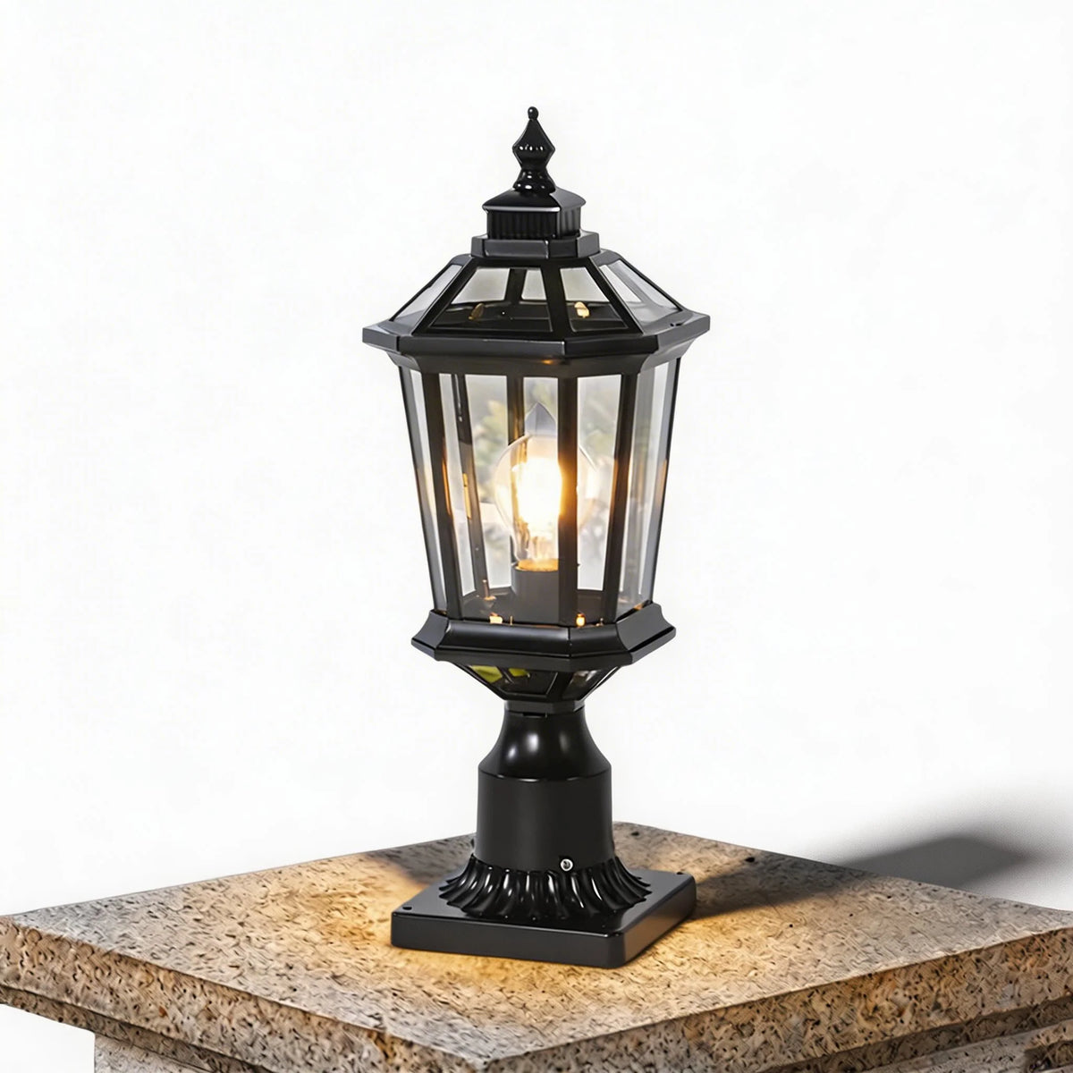 Royelux Solar Outdoor Pillar Light Waterproof LED Garden Post Lamp - Royale Basic