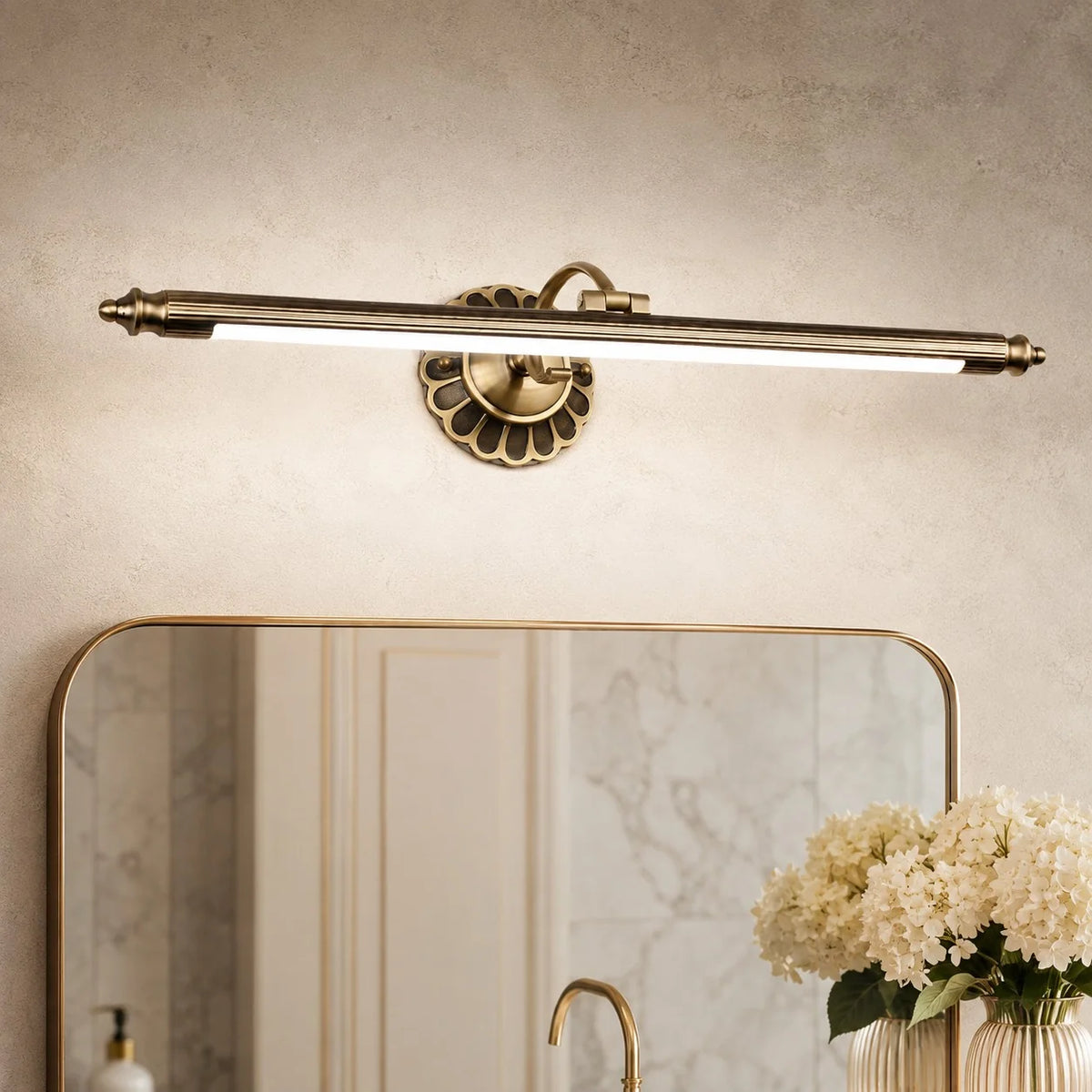 Royelux Vintage LED Cylinder Bathroom Vanity Light Wall Mounted Dimmable Fixture - Royale Basic