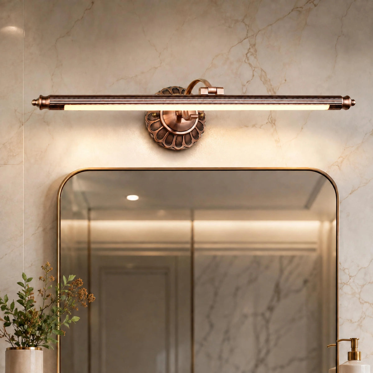 Royelux Vintage LED Cylinder Bathroom Vanity Light Wall Mounted Dimmable Fixture - Royale Basic