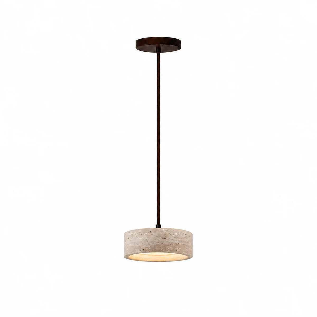 Royelux Wabi Sabi Natural Travertine Stone Pendant Light for Dining & Kitchen-Royale Basic
