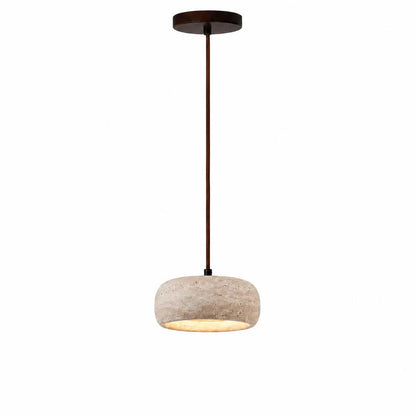 Royelux Wabi Sabi Natural Travertine Stone Pendant Light for Dining & Kitchen-Royale Basic