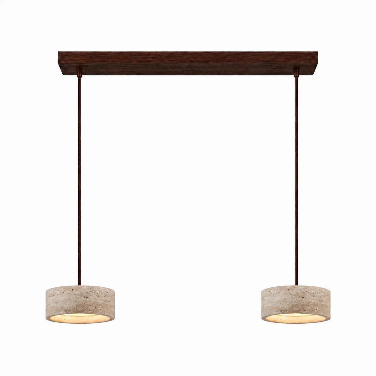 Royelux Wabi Sabi Natural Travertine Stone Pendant Light for Dining & Kitchen-Royale Basic