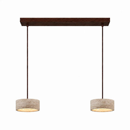 Royelux Wabi Sabi Natural Travertine Stone Pendant Light for Dining & Kitchen-Royale Basic