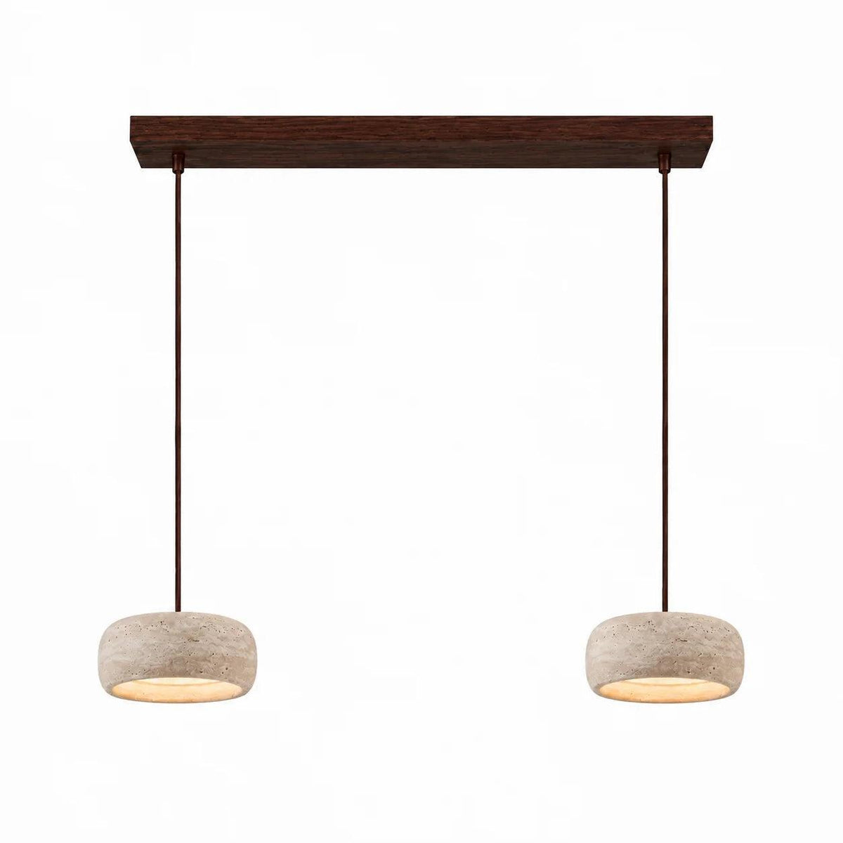 Royelux Wabi Sabi Natural Travertine Stone Pendant Light for Dining & Kitchen-Royale Basic