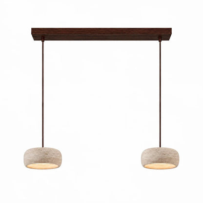 Royelux Wabi Sabi Natural Travertine Stone Pendant Light for Dining & Kitchen-Royale Basic