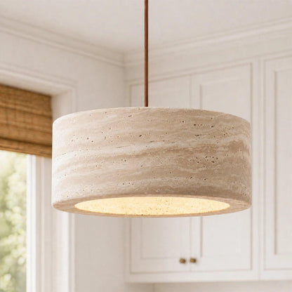 Royelux Wabi Sabi Natural Travertine Stone Pendant Light for Dining & Kitchen-Royale Basic
