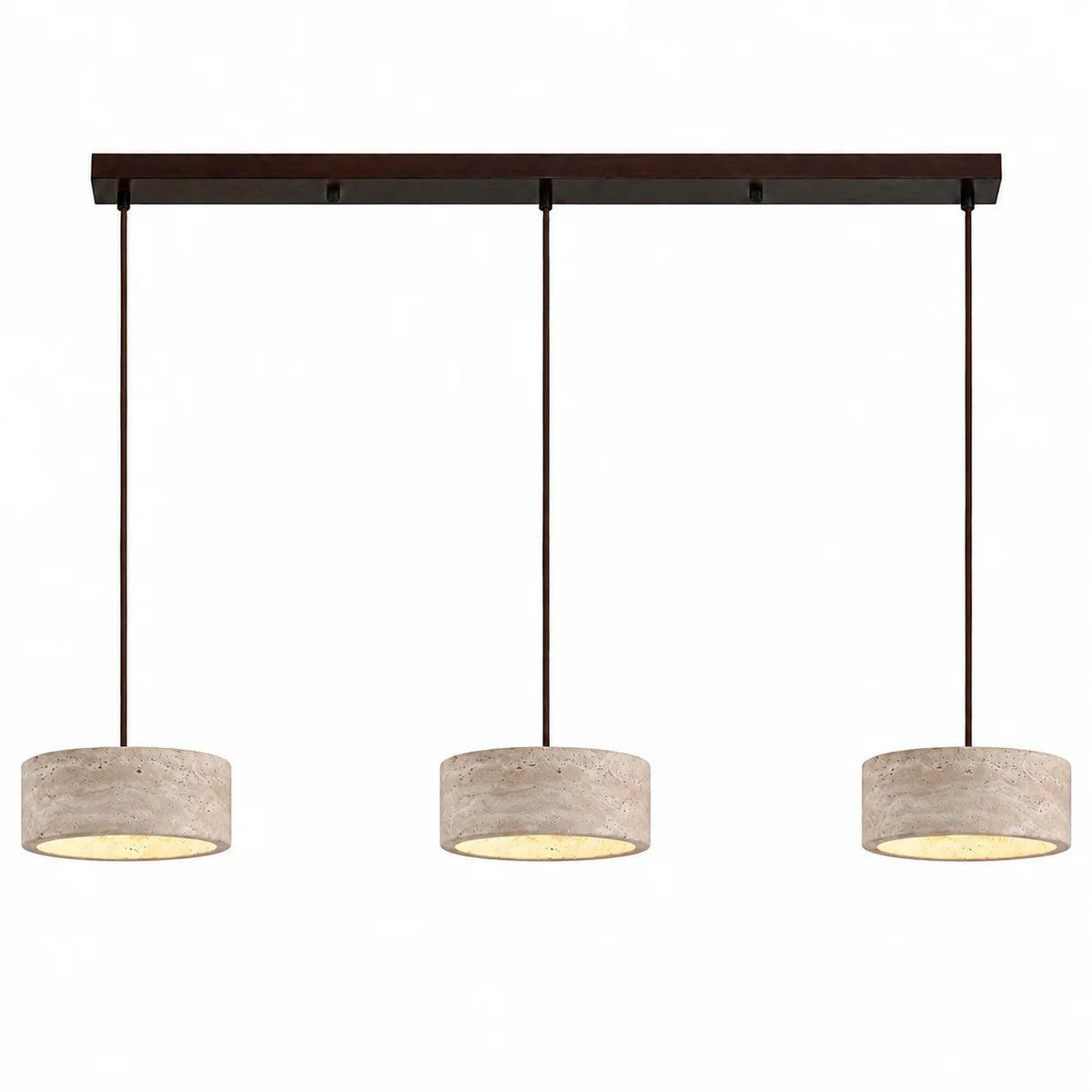 Royelux Wabi Sabi Natural Travertine Stone Pendant Light for Dining & Kitchen-Royale Basic