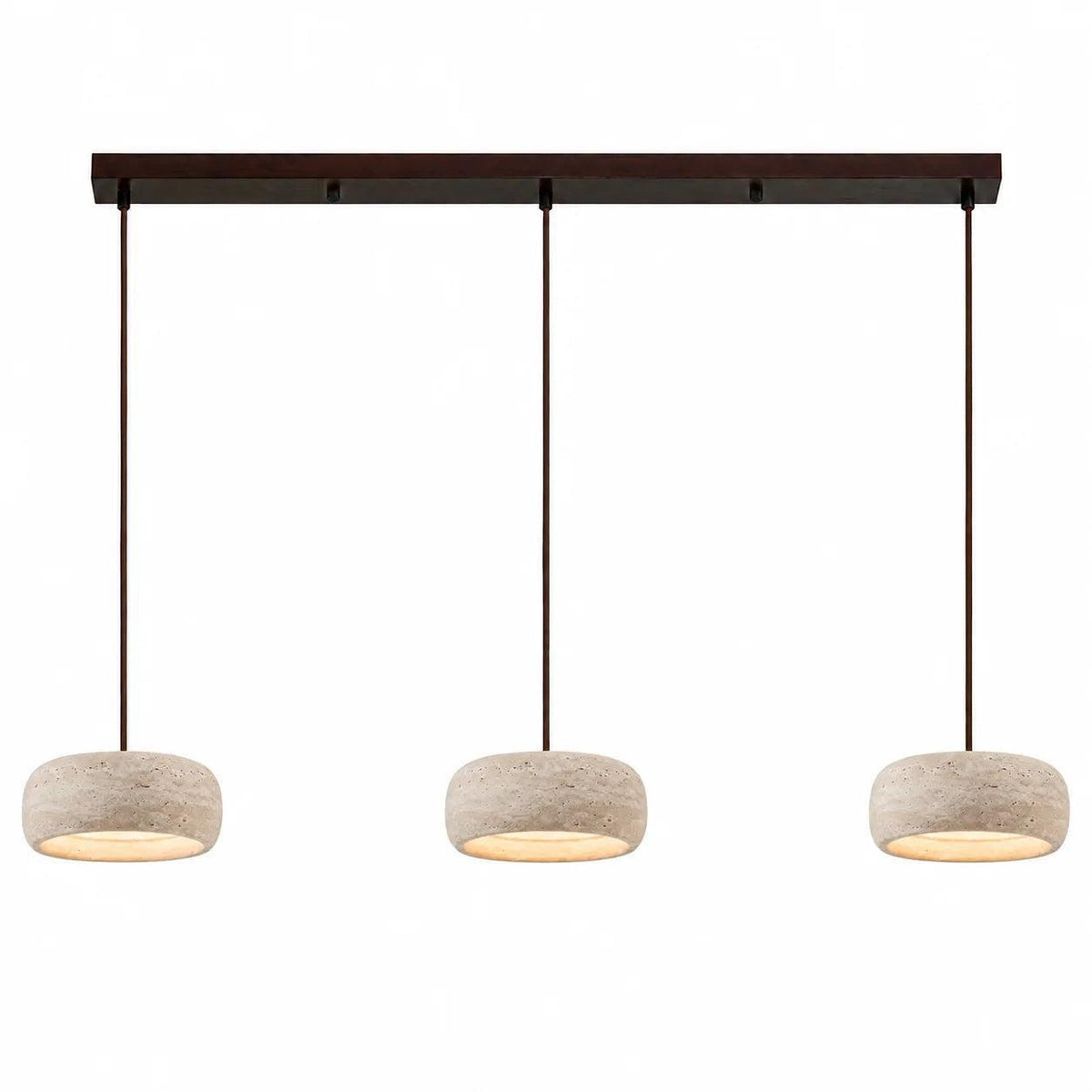 Royelux Wabi Sabi Natural Travertine Stone Pendant Light for Dining & Kitchen-Royale Basic
