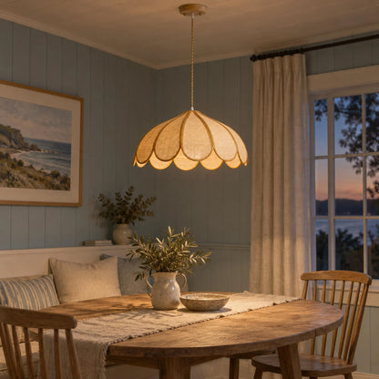 Royelux Woven Hemp Rope Pendant Light Adjustable Hanging Fixture - Royale Basic