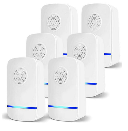 Royaleva Wide Range Ultrasonic Mice Pest Rodent Repellent Deterrent 6 PCS