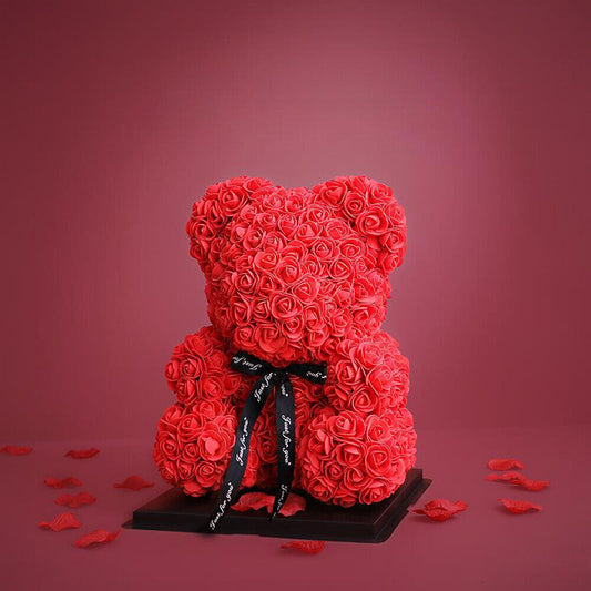 Royaleva Eternal Love Rose Flower Valentine's Teddy Bear Gift 10"