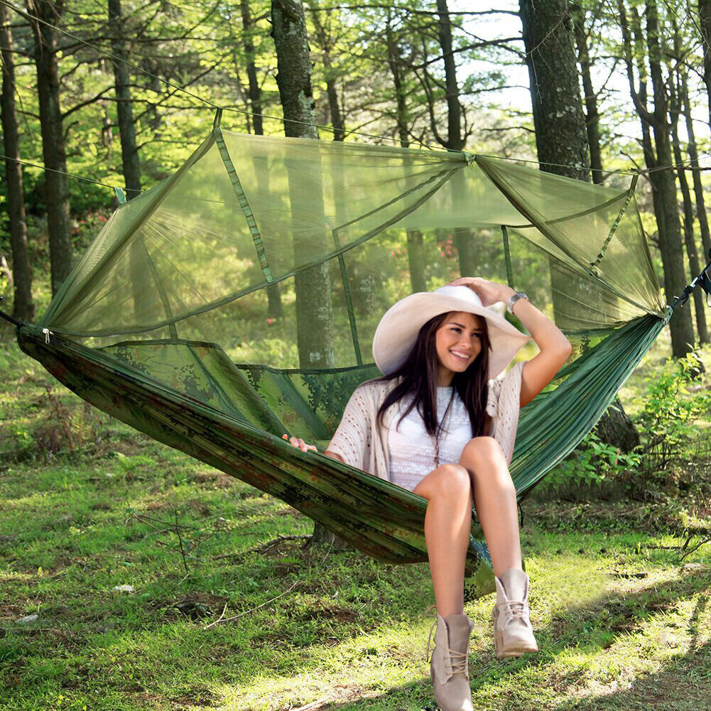 Royaleva Portable Two Person Outdoor Traveler Camping Hammock Tent With Canopy