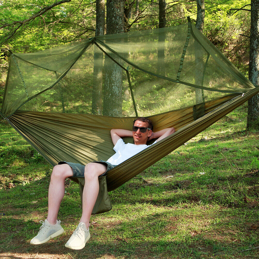 Royaleva Portable Two Person Outdoor Traveler Camping Hammock Tent With Canopy
