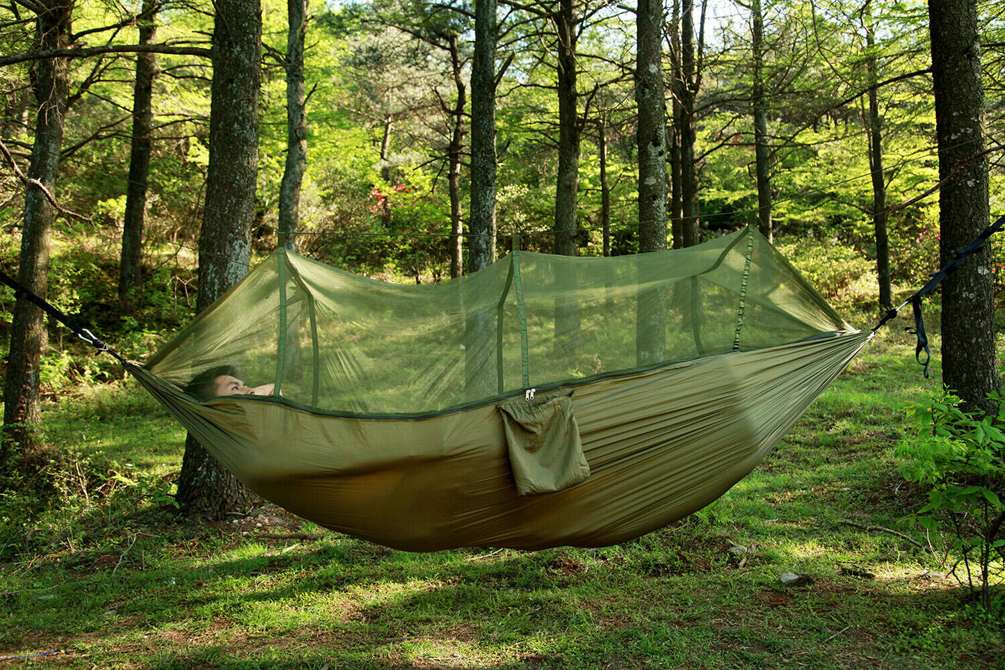 Royaleva Portable Two Person Outdoor Traveler Camping Hammock Tent With Canopy