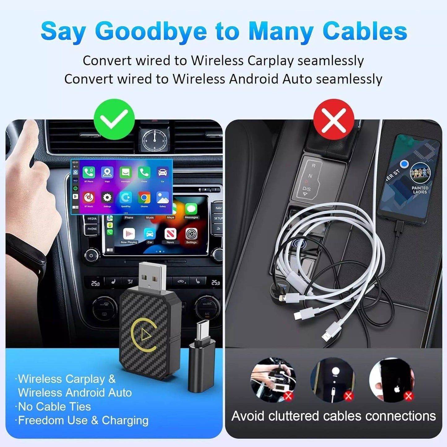 Luxora Wireless CarPlay Adapters for Seamless Connectivity