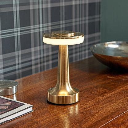 Royaleva Retro Bar Table Lamp - Classic Metallic Accent Light - Gold