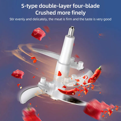 Royaleva 2L Food Chopper with 4D Blade System