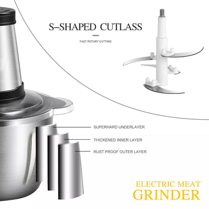 Royaleva 2L Food Chopper with 4D Blade System