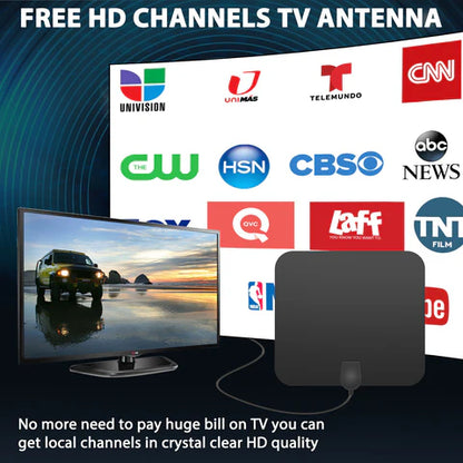Luxora 300 Miles Indoor Digital Amplified HDTV Antenna W/ Signal Booster