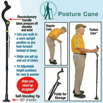 Luxora The Perfect Walking Stick for Seniors Adjustable Height