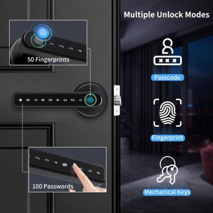 RoyaleGlow Fingerprint Smart Door Lock - Mobile App Control
