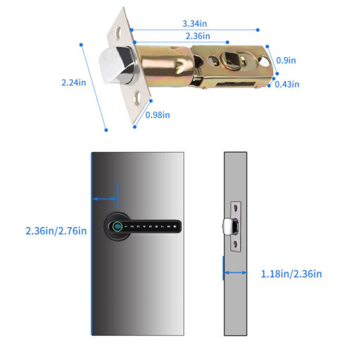 RoyaleGlow Fingerprint Smart Door Lock - Mobile App Control